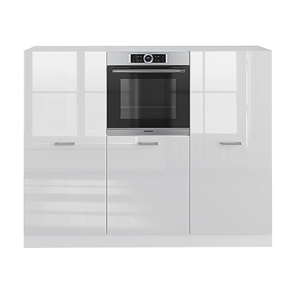 Vicco Küchenzeile R-Line, Weiß Hochglanz/Weiß, 180 günstig online kaufen