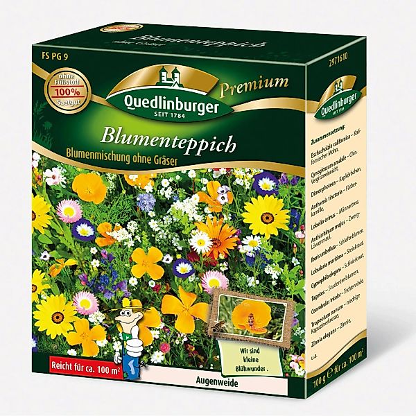 Quedlinburger Blumenteppich Faltschachtel 100 g günstig online kaufen