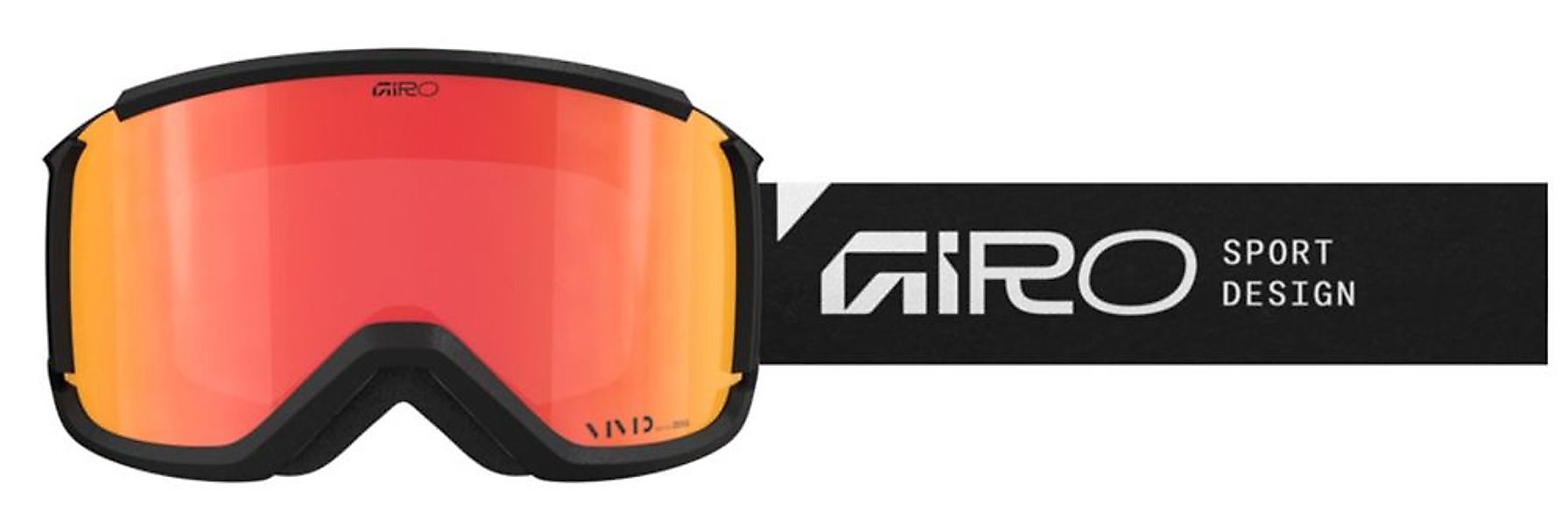 Giro Revolt (Color: Stacked black - Lens: vivid ember/vivid infrared) - Ski günstig online kaufen