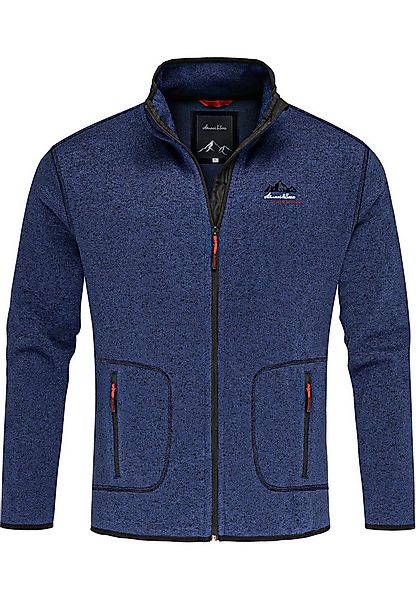 Amaci&Sons Fleecejacke VISALIA Fleecejacke Herren Strickfleece Sweatjacke Z günstig online kaufen