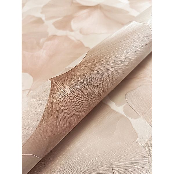 Newroom Vliestapete Druina Rosa Blumen Natur Strukturiert FSC® günstig online kaufen