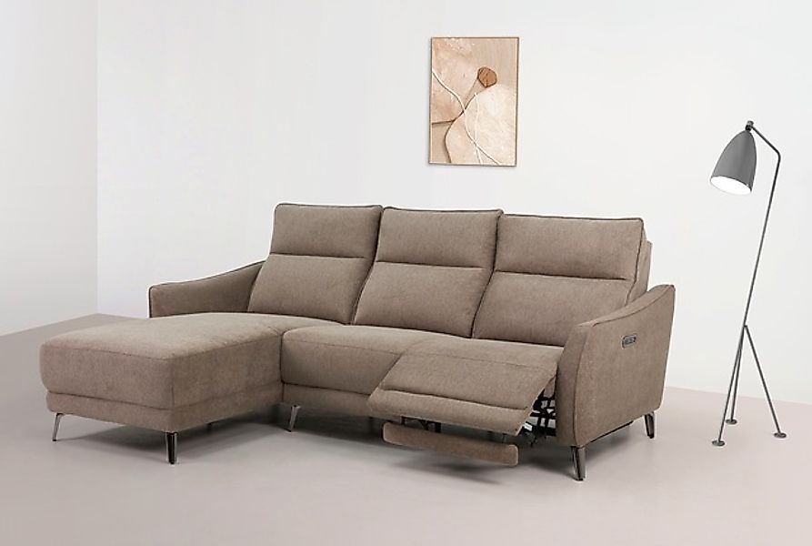 INOSIGN Ecksofa »TAYLER 3-Sitzer, L-Form (Breite 239cm), elektr. Relaxfunkt günstig online kaufen
