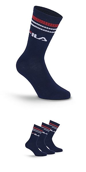 Fila Socken (3 Paar) breites Rippenbündchen, Logoschriftzug, Cotton-Mix günstig online kaufen