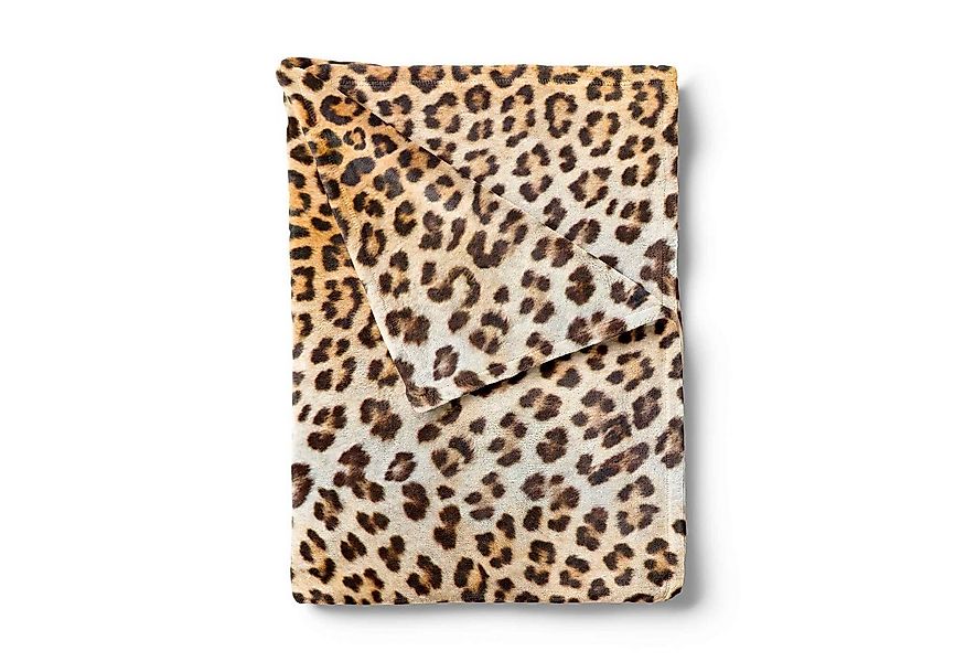 Wohndecke Leopard Plaid 140x200 Brown 140x200, Heckett and Lane, Tagesdecke günstig online kaufen