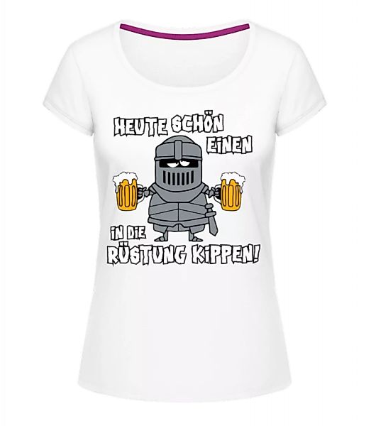 Schön Einen In Die Rüstung Kippen · Frauen T-Shirt U-Ausschnitt günstig online kaufen