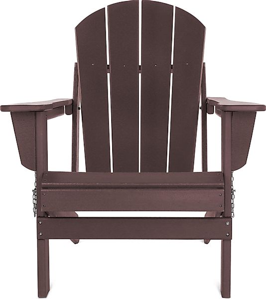 Aspero Gartenstuhl Gartenstuhl Adirondack mit Fußstütze, günstig online kaufen