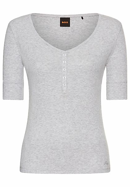 BOSS ORANGE Henleyshirt "Espen Premium Damenmode", mit Knopfleiste am V-Aus günstig online kaufen