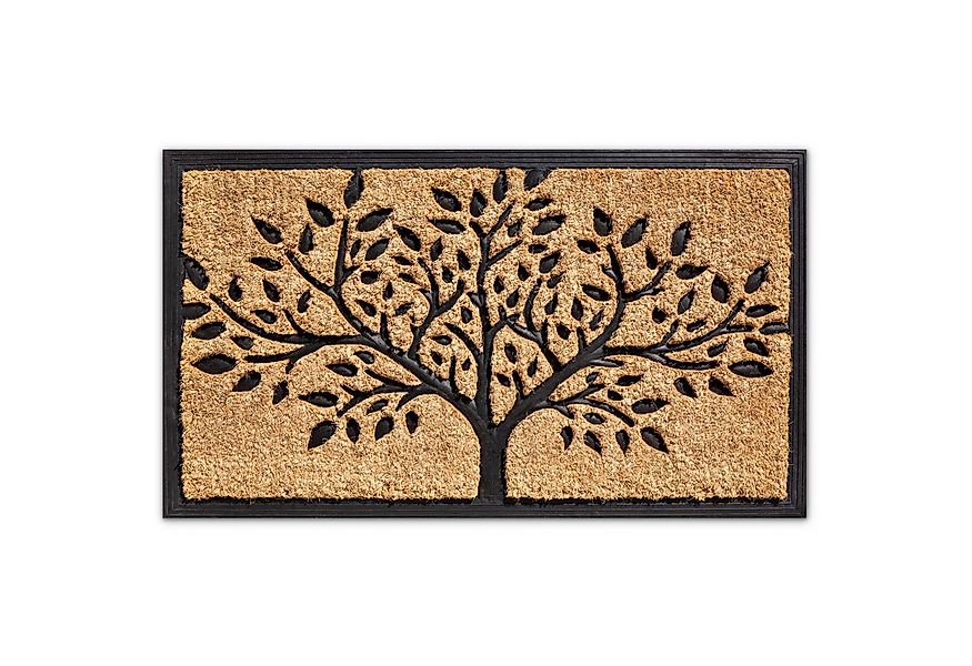 matches21 HOME & HOBBY Fußmatte Kokosmatte Baum 45x75 cm als aussen Sauberl günstig online kaufen