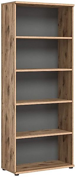 xonox.home Mehrzweckschrank Regal Büroregal MASON 200x80 cm in Nox Eiche un günstig online kaufen