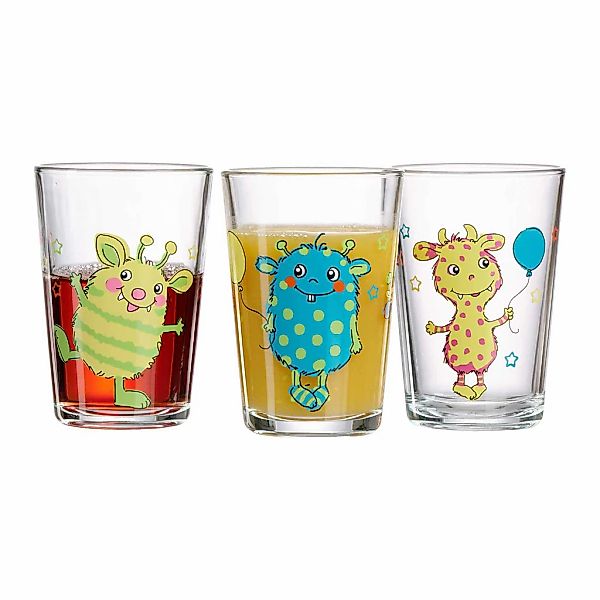 Ritzenhoff & Breker Kinderbecher "Kindergläser Monsterchen 205 ml 3er Set b günstig online kaufen