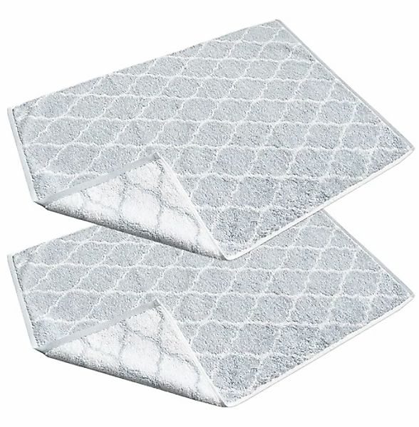 framsohn frottier Badematte »Tiles«, beidseitig nutzbar, Baumwolle, Badvorl günstig online kaufen