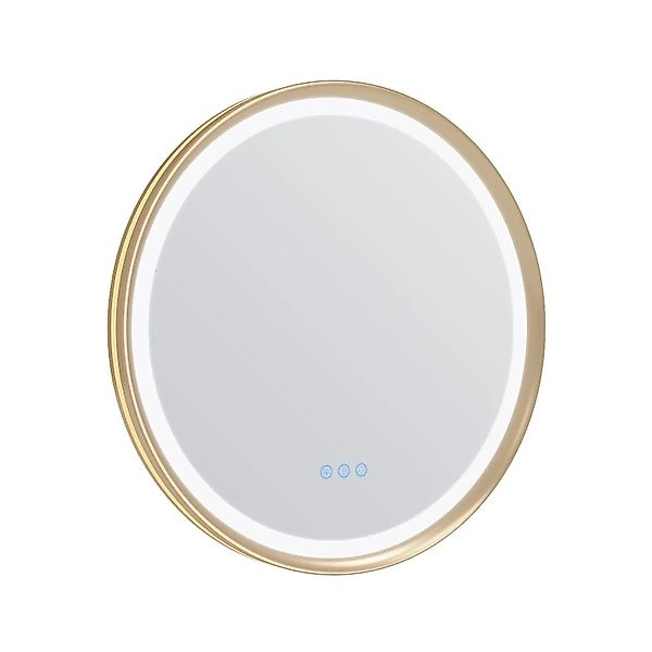 Aquabatos Rund LED Spiegel 60 cm Badspiegel mit Beleuchtung Dimmbar Antibes günstig online kaufen