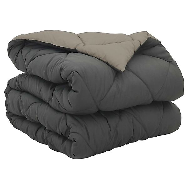 vidaXL Ganzjahresbettdecke Hellgrau und Anthrazit 220 x 140 cm 42025638 günstig online kaufen