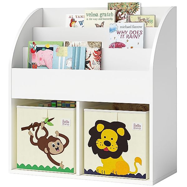 Bellabino Kinderregal Koro, weiß, mit 2 günstig online kaufen