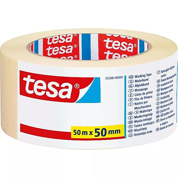 Tesa Maler-Krepp Economy 50 m x 50 mm günstig online kaufen