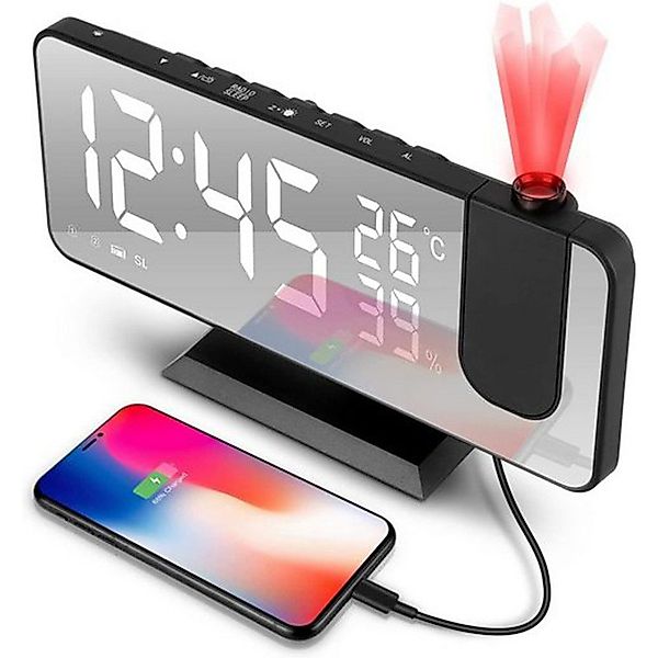 MODFU Projektionswecker Digital Wecker Radiowecker Digitalwecker günstig online kaufen