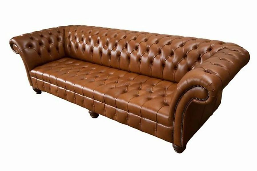 JVmoebel Sofa Braunes Chesterfield Sofa Luxus 4-Sitzer Couch Modern Neu, Ma günstig online kaufen