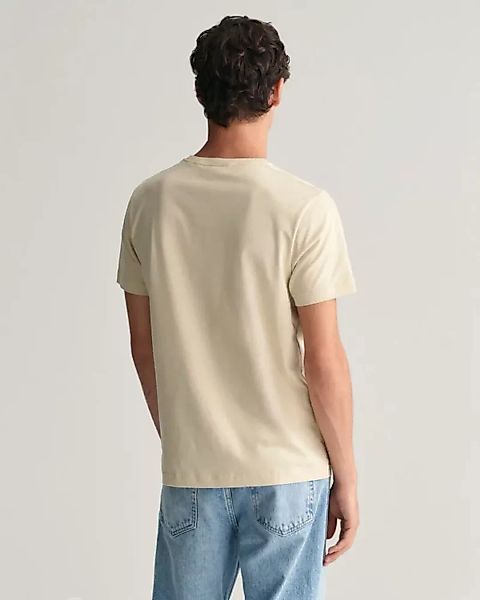 Gant T-shirt Shield Logo Ecru - Größe 3XL günstig online kaufen