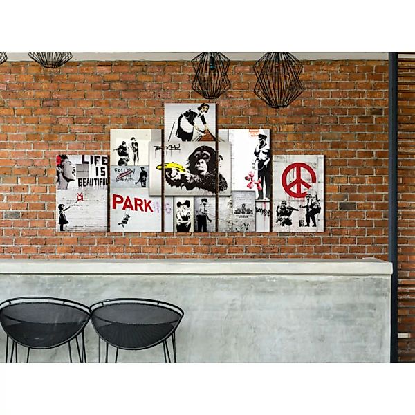 Wandbild Street Crimes: Banksy Art XXL günstig online kaufen
