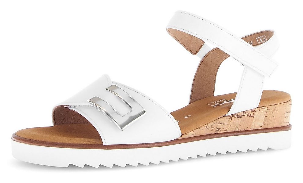 Gabor GENUA Keilsandalette, Riemchensandale, Komfortschuh, Sommerschuh, Sch günstig online kaufen