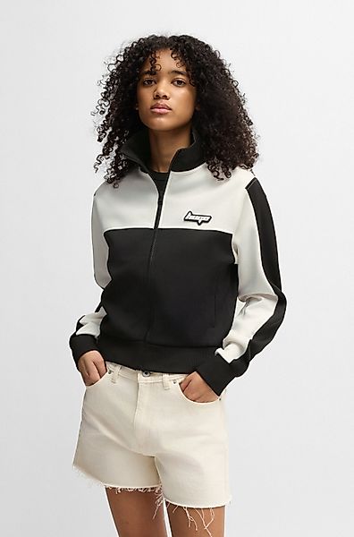 HUGO Blue Sweatshirt Dalaria im Retro günstig online kaufen
