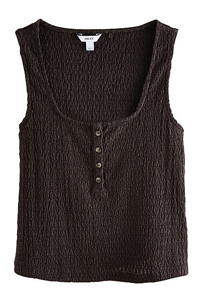 Next Trägertop Strukturiertes Tanktop mit Henleydetail günstig online kaufen