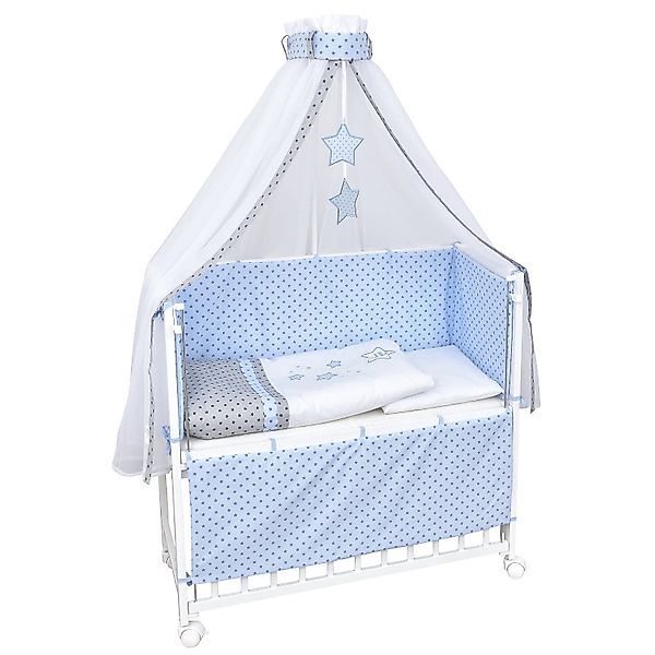 Baby-Delux Beistellbett Babybett Magic Stars Blau, günstig online kaufen