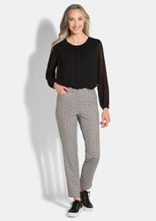 GOLDNER Stoffhose Kurzgröße: Druckhose LOUISA in günstig online kaufen