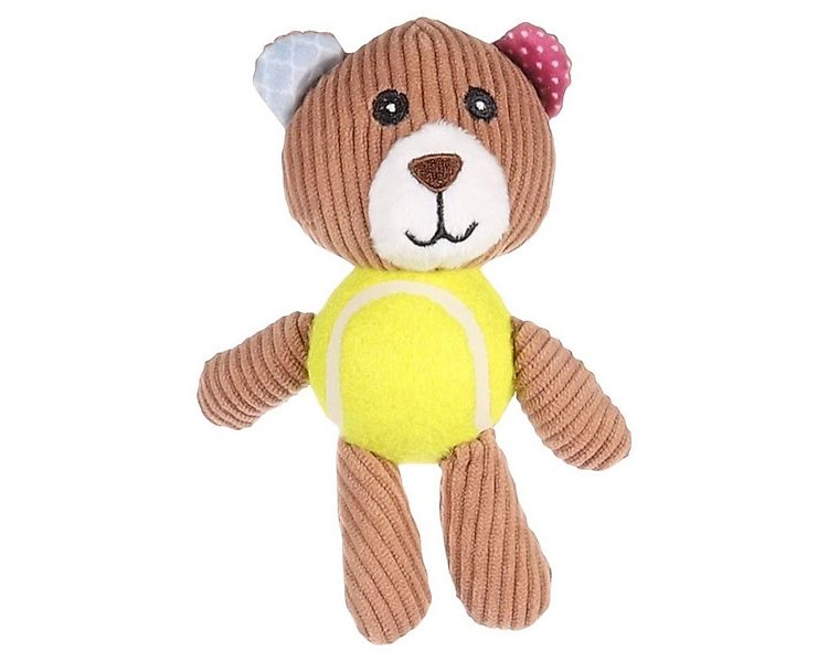 Flamingo Tierkuscheltier Hundespielzeug Nilak Bär mit Ball hellbraun günstig online kaufen