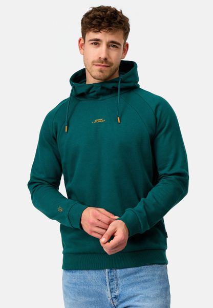Indicode Kapuzenpullover INVir mit kurzem Schalkragen günstig online kaufen