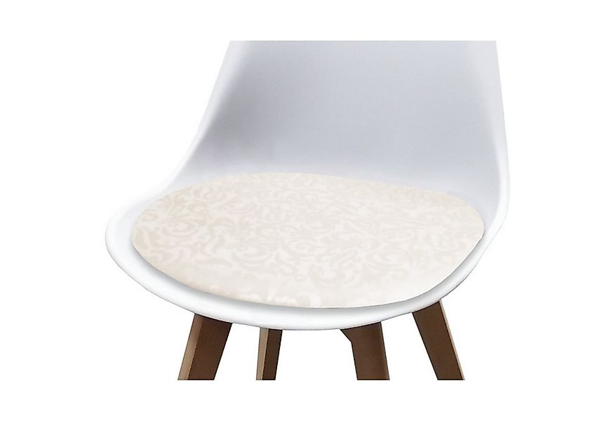 HTI-Living Esszimmerstuhl Stuhl Atlanta Weiß, PU Creme Muster (Stück, 1 St) günstig online kaufen