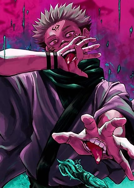 TPFLiving Kunstdruck OHNE RAHMEN, Anime Jujutsu-k- günstig online kaufen