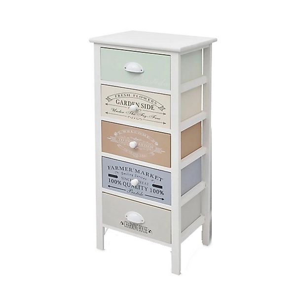 vidaXL Schränkcken 5 Schubladen Französischer Stil Holz günstig online kaufen