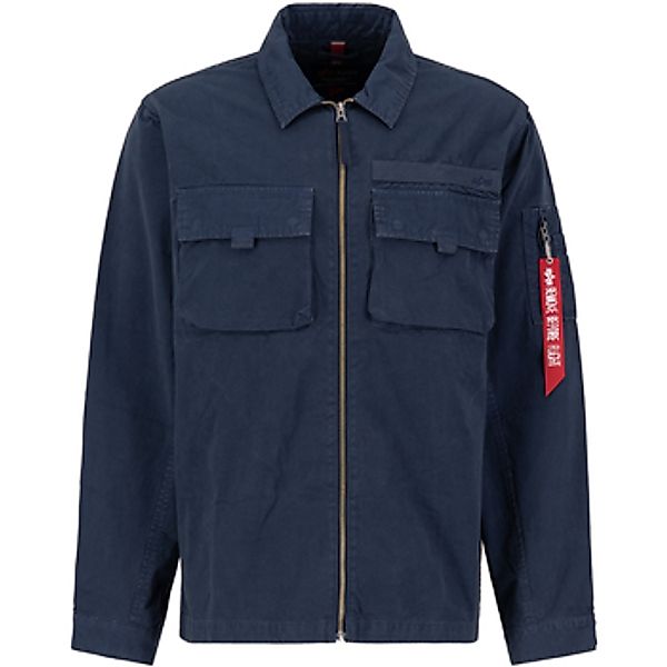 Alpha  Trainingsjacken Twill Overshirt - ultra navy günstig online kaufen