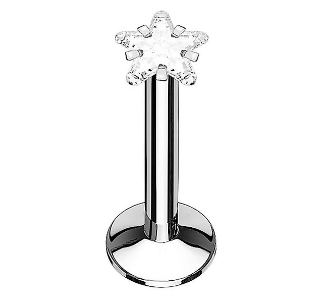 Taffstyle Piercing-Set Lippenpiercing Monroe Stud Stecker Kristall Stern Ko günstig online kaufen