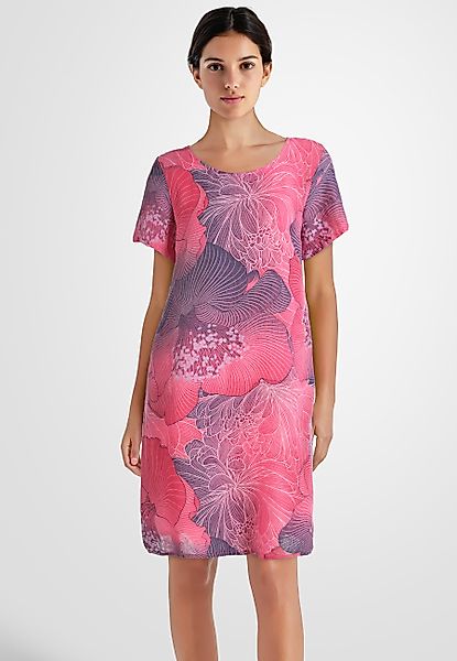 PEKIVESSA Sommerkleid Leinenkleid knielang mit kurzen günstig online kaufen
