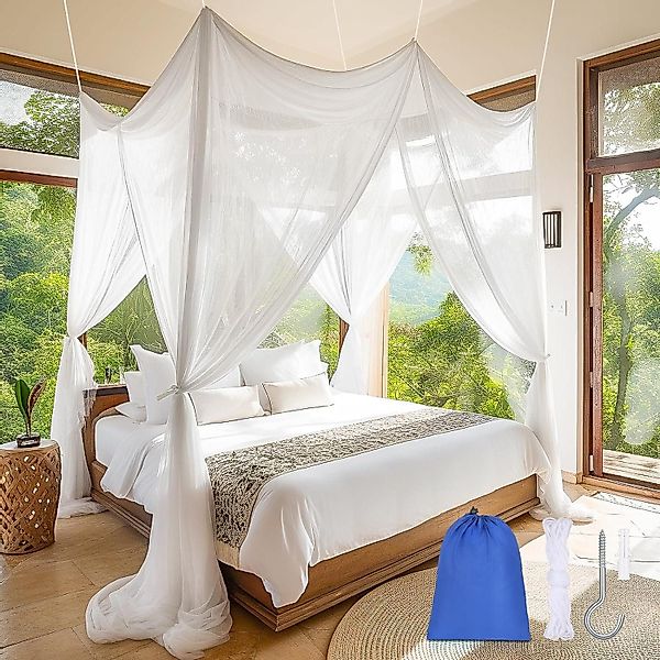 LuxusKollektion Moskitonetz Moskitonetz groß für Doppelbett günstig online kaufen