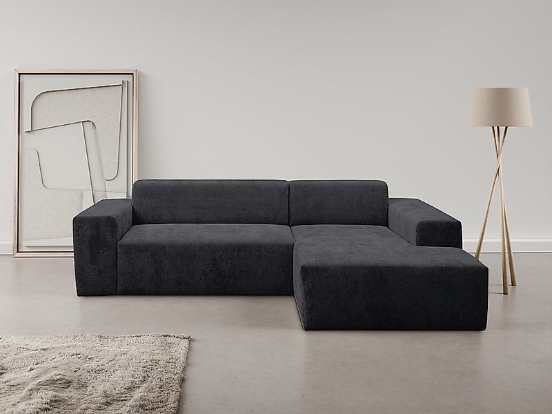 WERK2 Ecksofa "Zeus-L modern & zeitlos, Breite 253 cm, bequemes Sofa" Curvy günstig online kaufen