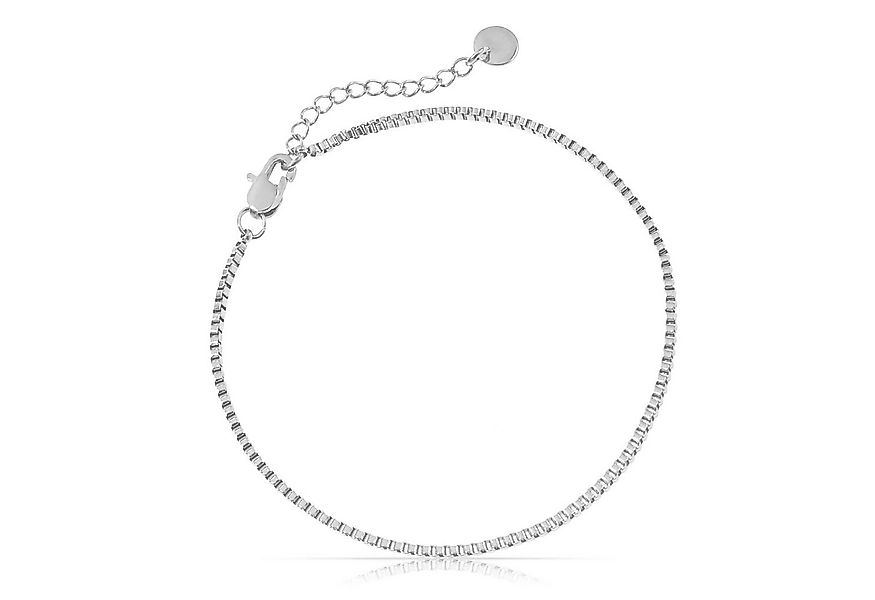Made by Nami Edelstahlarmband Minimalistisch Damen Filigran, Cuban Link Cha günstig online kaufen