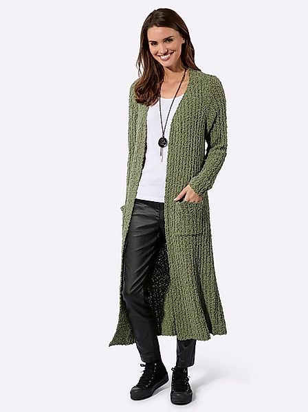 Witt Strickjacke Long-Strickjacke Langarm Rippoptik, Effektgarn günstig online kaufen