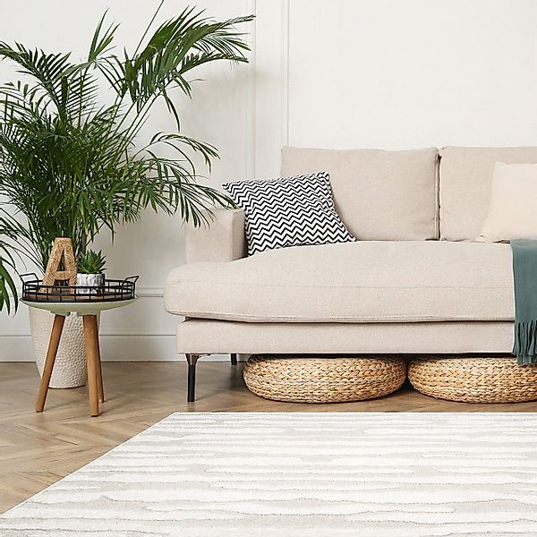 ArtUniverse Hochflor-Teppich 3D Hoch-Tief Teppich BEACH, günstig online kaufen