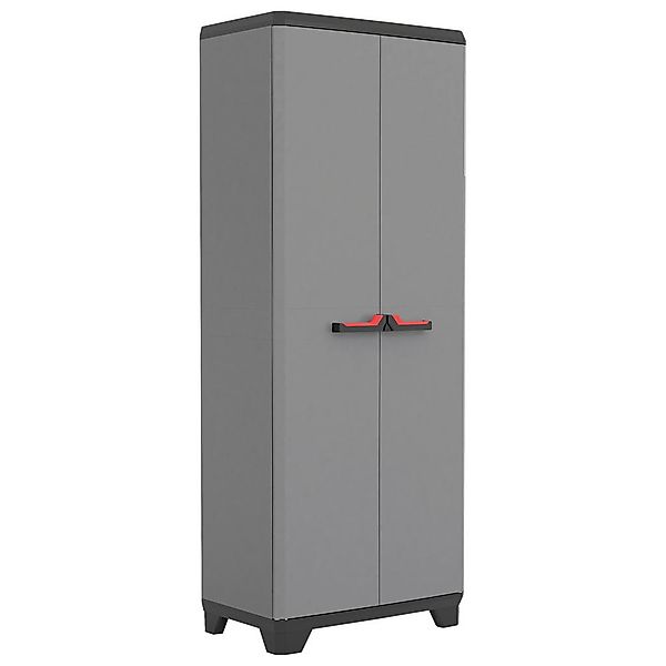 Keter Kunststoffschrank Stilo grau Kunststoff B/H/T: ca. 68x173x39 cm günstig online kaufen