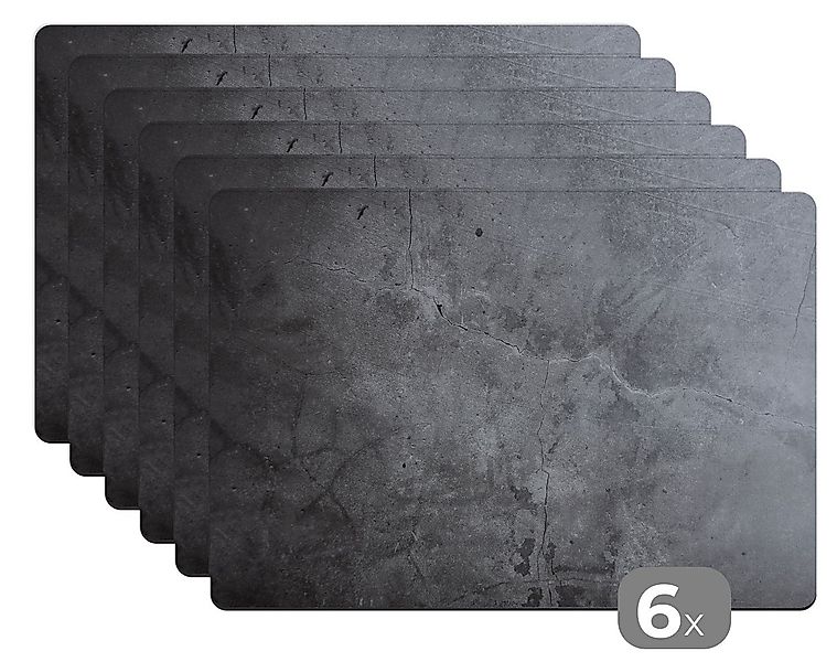 MuchoWow Platzset Industriell - Beton - Grau - Schiefer - Retro, (6-St), Pl günstig online kaufen