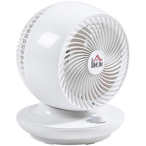 HOMCOM Tischventilator 45W 90° schwenkbar 3 Geschwindigkeitsstufen für Büro günstig online kaufen