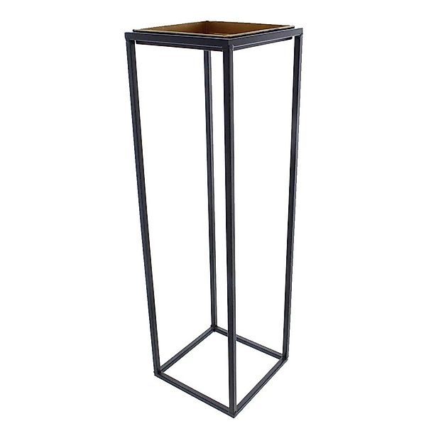MICA Blumentopf Pflanzständer Säule schwarz/gold - günstig online kaufen
