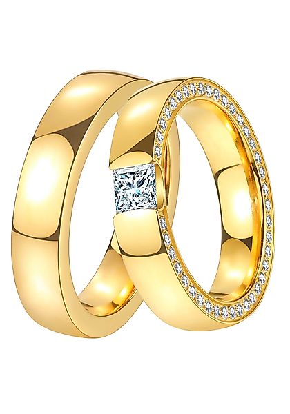 DOOSTI Trauring Schmuck Geschenk Edelstahl Trauring günstig online kaufen