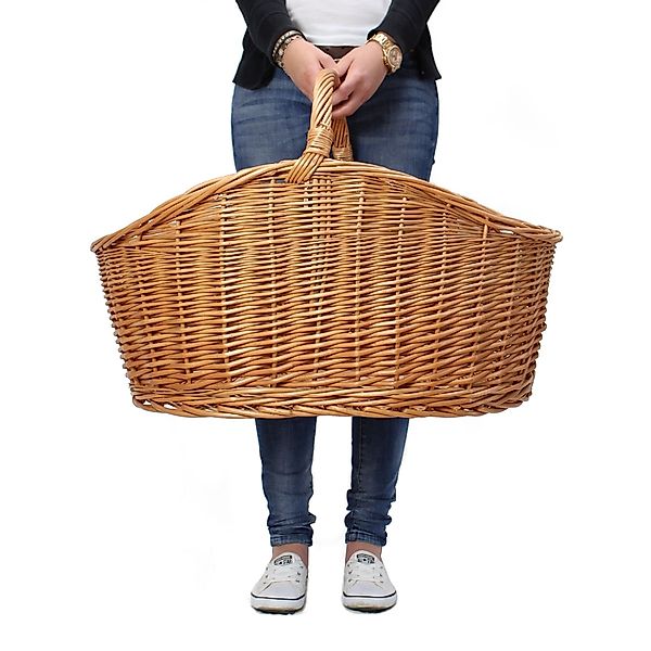 Dekoleidenschaft Einkaufskorb "Maxi" aus Weide, XXL günstig online kaufen
