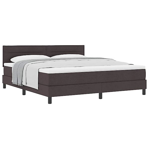 vidaXL Boxspringbett mit Matratze Dunkelbraun 180 x 200 cm Stoff 3338632 günstig online kaufen