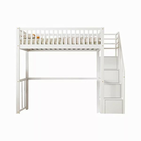 REDOM Kinderbett mit großem Kleiderschrank Regal und Tisch (Hochbett 90x200 günstig online kaufen