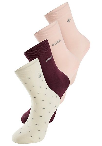 BOSS Socken 4P RS GiftShine (4-Paar) verstärkte Fersen- und Zehennaht, Ripp günstig online kaufen